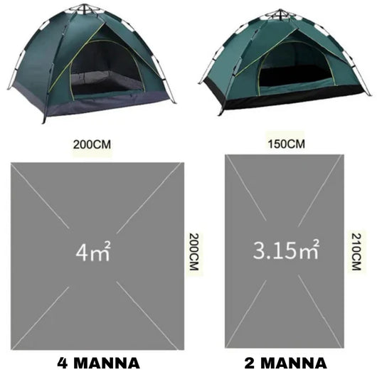 3 sekunders pop-up-tält