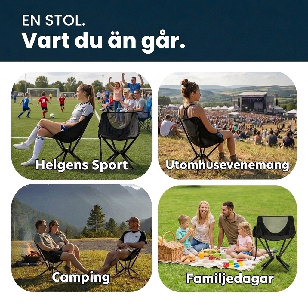 Bekväm var du än är.